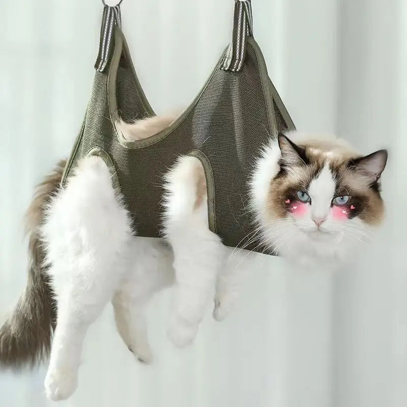 Pet Grooming Hammock for Cats and Dogs Nail Trimming