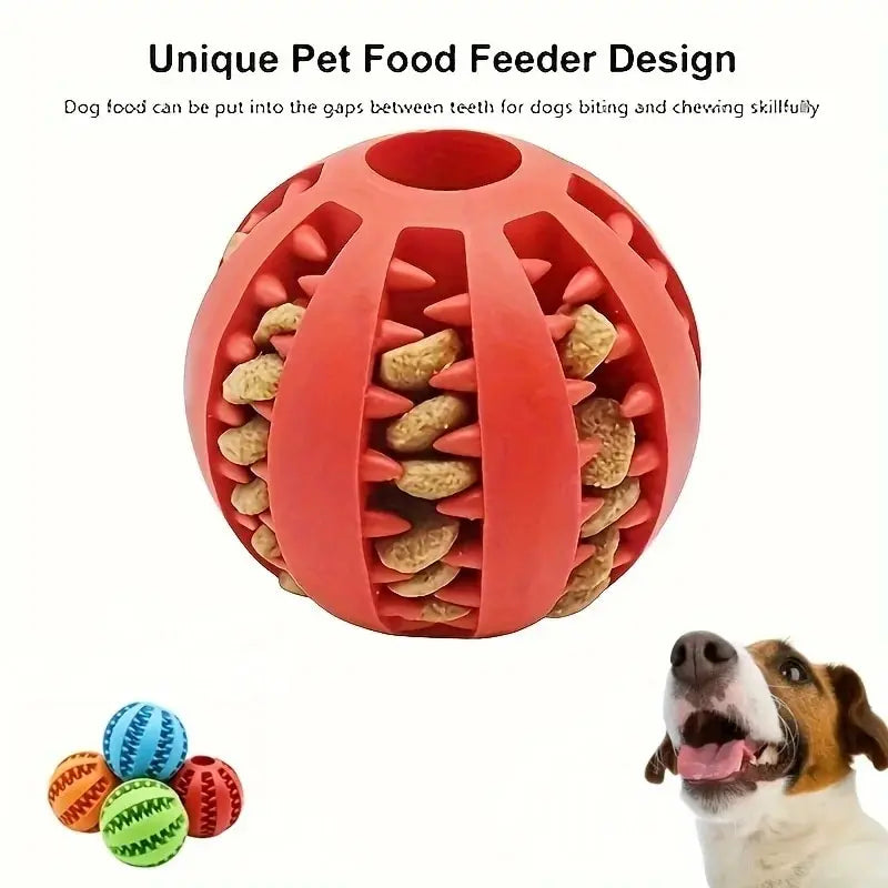 Durable Chew Ball for Dogs with Treat Dispenser